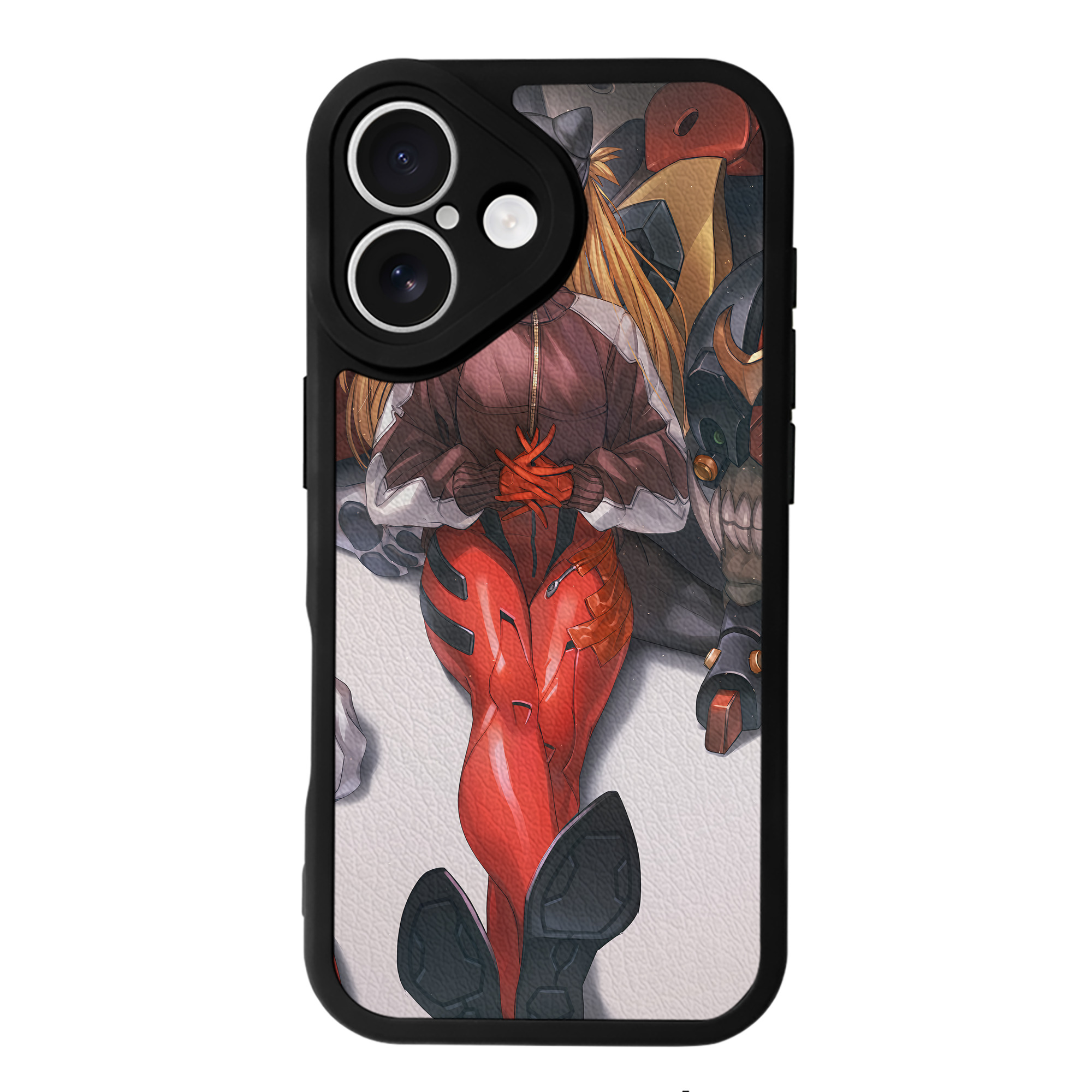 （画像用） EVA 新世紀エヴァンゲリオン 【iPhone 16シリーズ対応】シリコンスマホケース（レザー調） 材質：シリコン